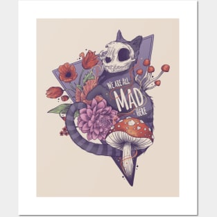 We are all mad here Posters and Art